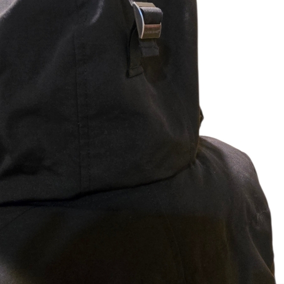 Canada Goose Black Parka with Fur Trim Sz L - Picture 6 of 13